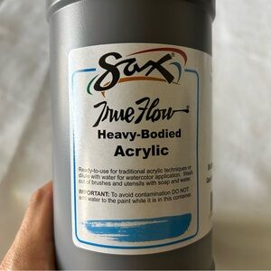 SAX TRUE FLOW Heavy- Bodied Acrylic Paint Burnt Umber 1 Pint ( 946  ml).